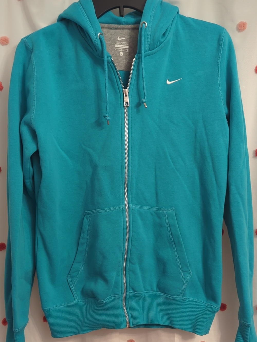 Nike Men's Teal Zip-Up Hoodie Jacket